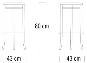 Thonet Высокий табурет с мягким сиденьем 204 sun-id-1437203 - Вид №5