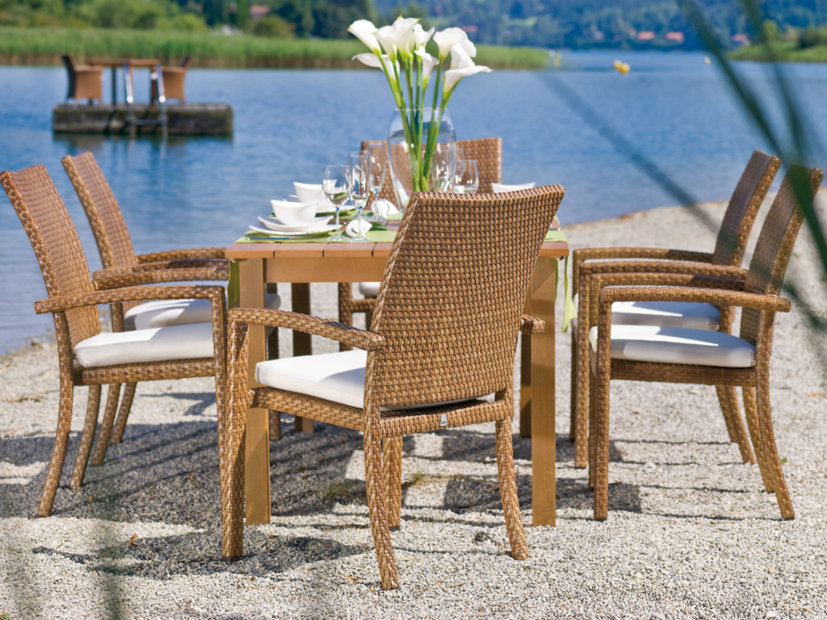 68.00.0338 Стол Bellini Tobacco - столешница Resysta Siam - 90 x 90 Mbm  - Вид №1