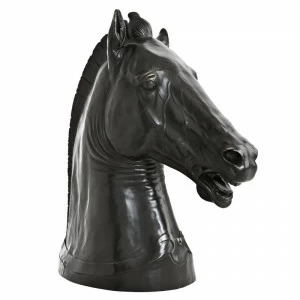 Статуэтка декоративная 52х45 см бронзовая Horse Head Medici Riccardi EICHHOLTZ ЛОШАДЬ, ЖИВОТНЫЕ 062743 Бронза;черный