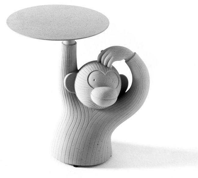 BD Barcelona Design Низкий круглый бетонный журнальный столик Gardenias sun-id-1401520 - Вид №2