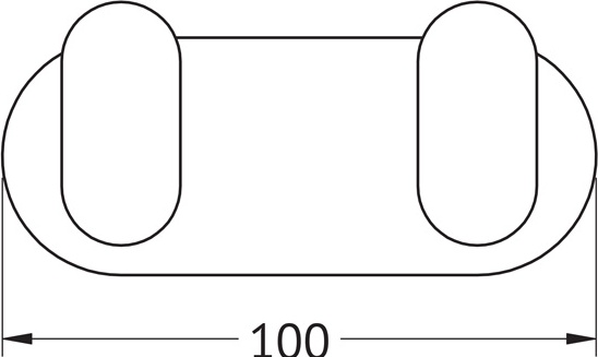 7725 Крючок двойной ARTWELLE Schwarz - Вид №1