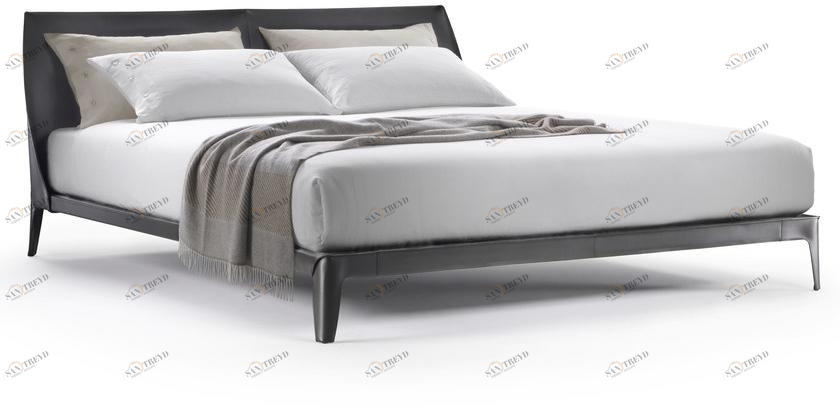 Flexform Двуспальная кровать в коже Isabel sun-id-1502813