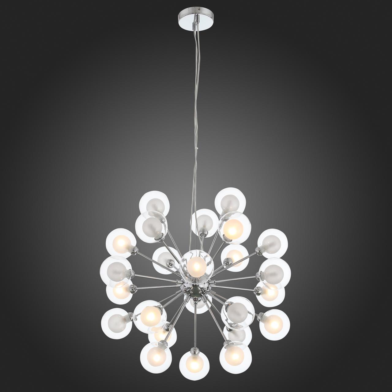 Подвесная люстра ST Luce Dualita SL431.103.24 ST LUCE ДИЗАЙНЕРСКИЕ, DUALITA 328594 Хром;прозрачный  - Вид №1