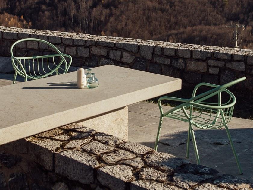 Garda Furniture Садовое кресло из стали с порошковым покрытием с открытой спинкой Nuvoletta Gn01be - Вид №8