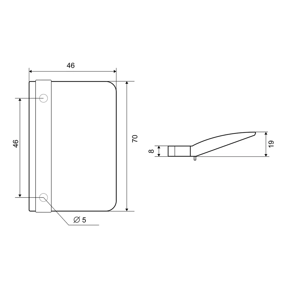 Балконная ручка ФАБРИКА ЗАМКОВ для защиты от дыма 12842686 STLM-0002454 - Вид №2