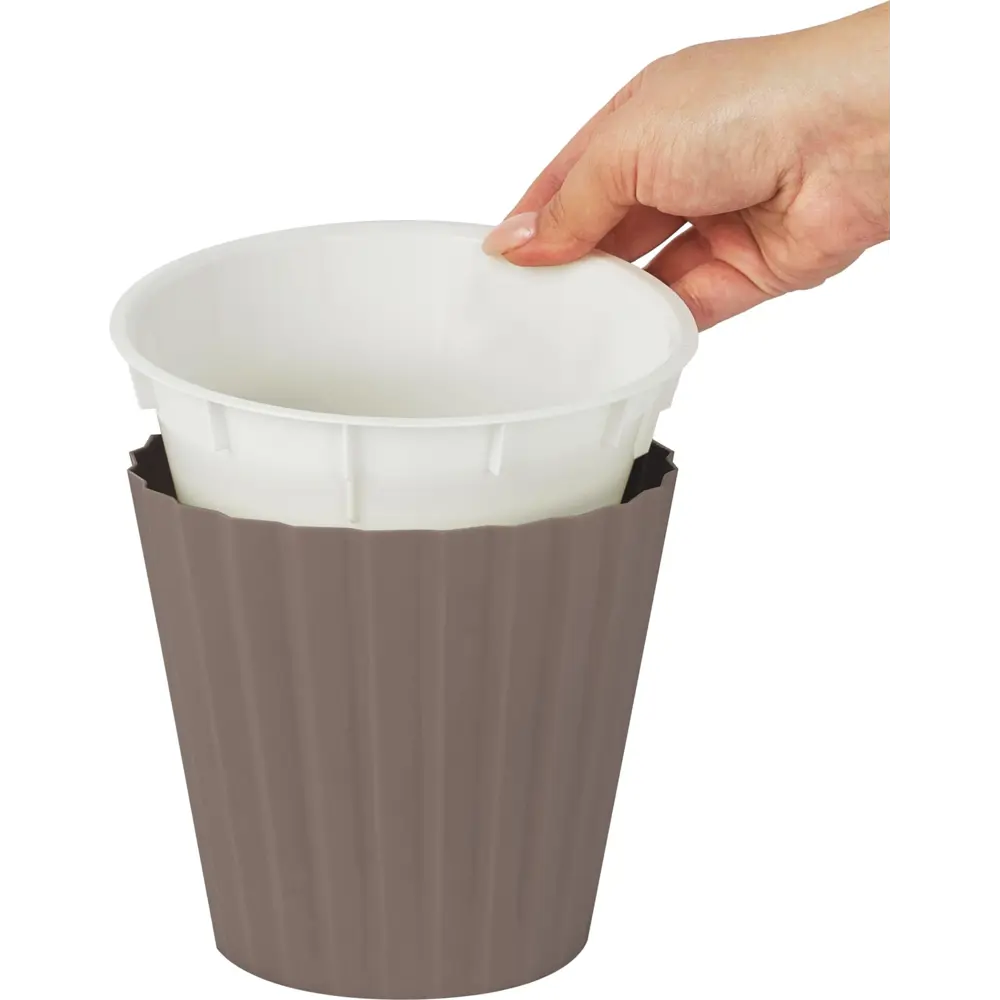 Горшок цветочный Ingreen Sand ø16 h14.6 см v2 л пластик французский платан STLM-2044677 - Вид №2