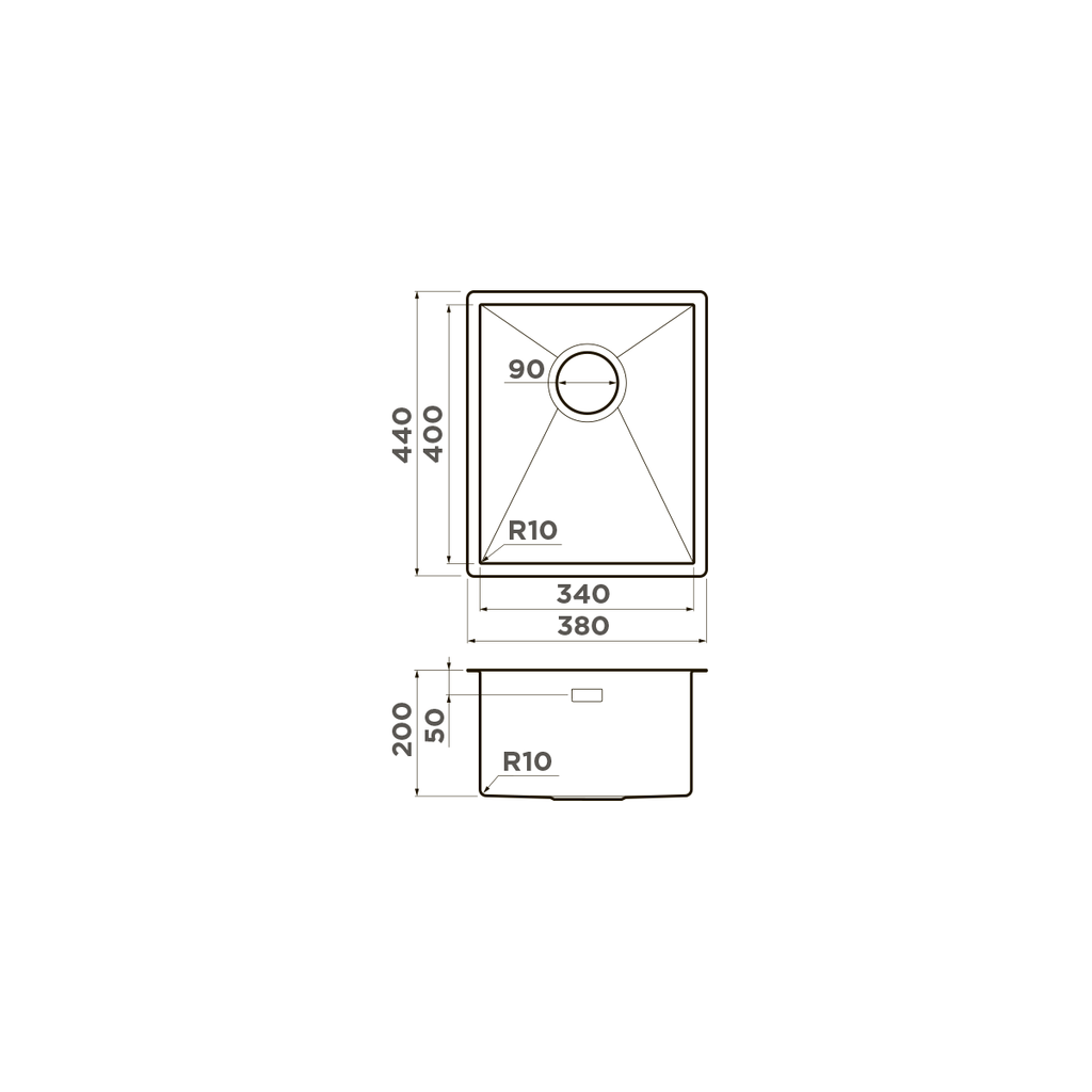 Кухонная мойка Taki 38-U/IF GM OMOIKIRI 4973106 - Вид №5