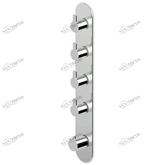 ZGL666 - R97823 Встроенный термостатический смеситель для душа 1/2 "с 4-мя запорными кранами. Zucchetti Gill 