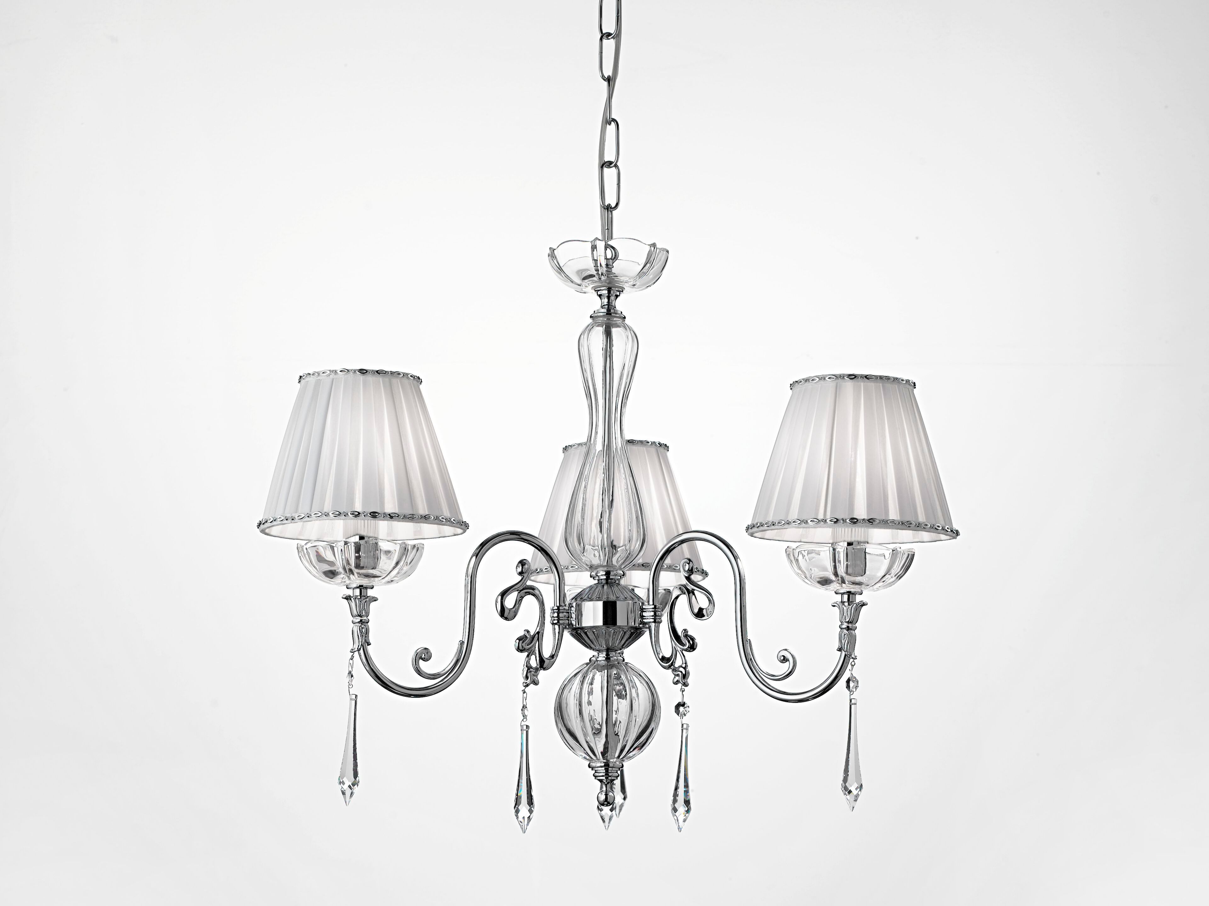 Подвесной светильник из латуни и стекла Cremasco Illuminazione 7362/3L ARCH-00132711