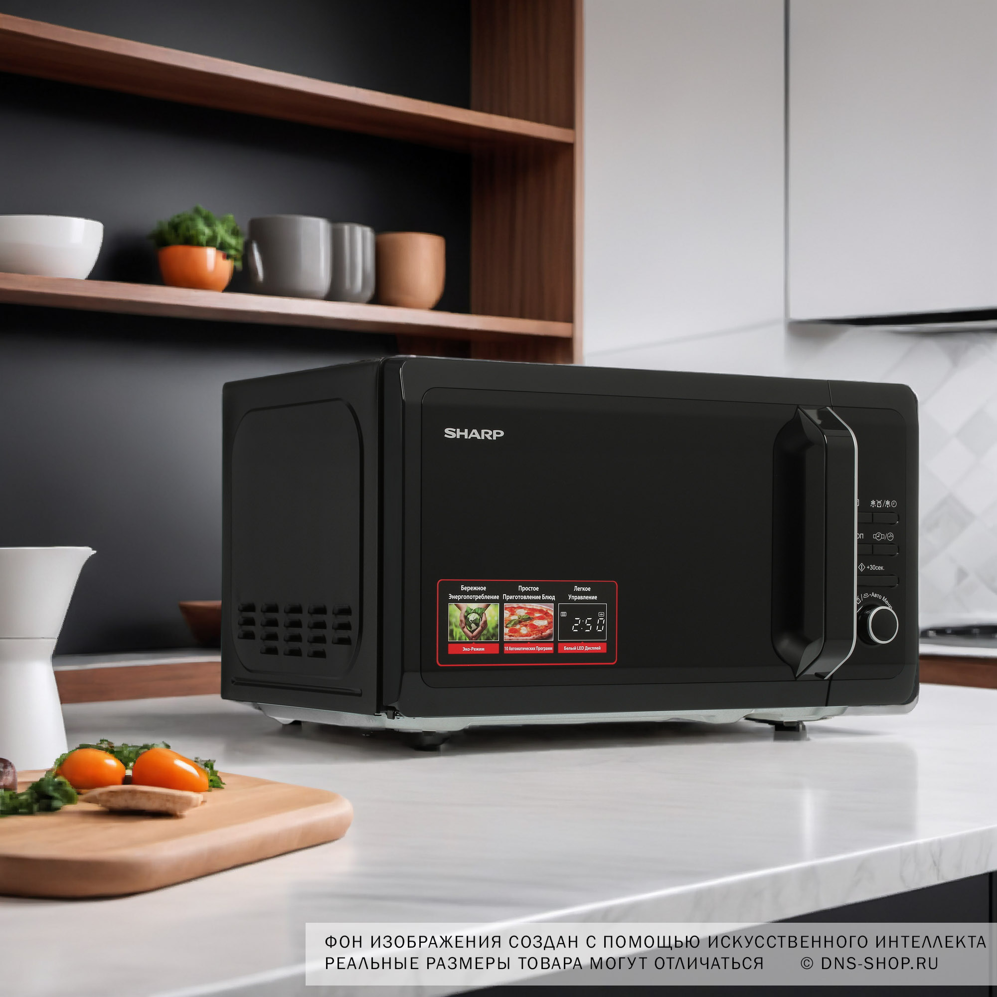 1109724 Микроволновая печь Sharp R2852RK черный STDN-0000780 - Вид №10