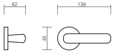 Pasini Ручка Замак на розе  8390  - Вид №2
