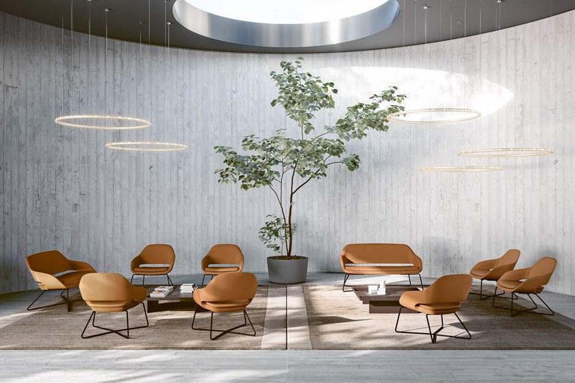 Sinetica 2-местный тканевый диван на санках по контракту Captain sun-id-1358672 - Вид №2