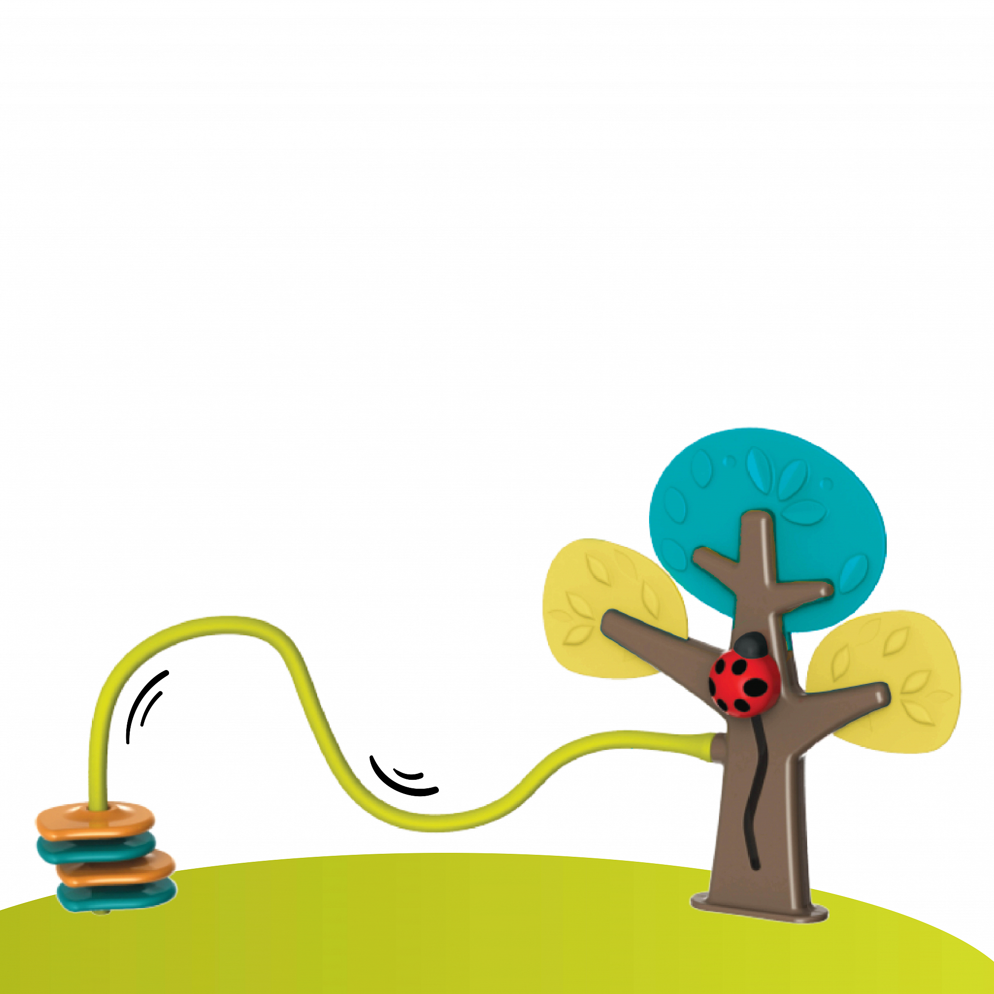 Игровой развивающий центр "Лесные друзья" зеленый ORIBEL  322606 Зеленый Santreyd  - Вид №7