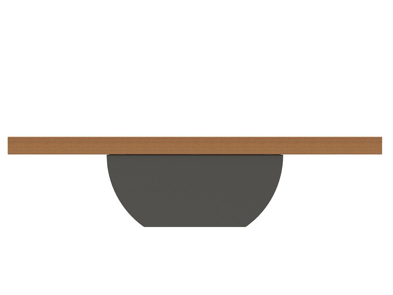 Стальная и деревянная скамья Lazzari ECLISSE ARCH-00068840 - Вид №2