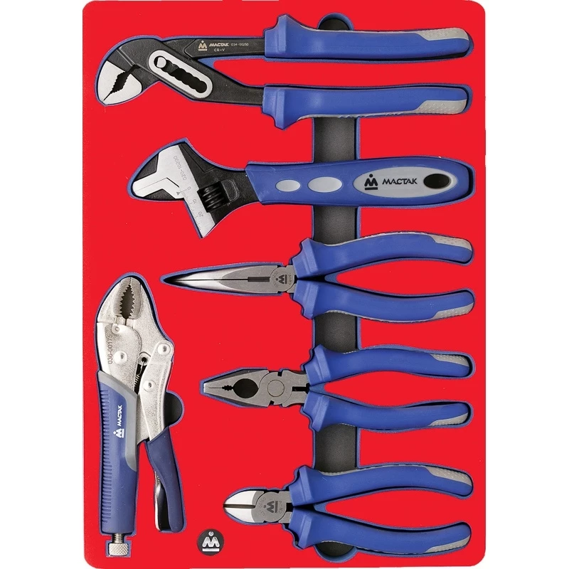 МАСТАК Набор пассатижей и бокорезов, ложемент, 6 предметов Верстакофф 5-3006
