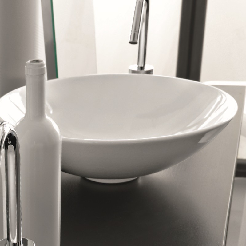 25365BI Накладная раковина на столешницу  круглая Ceramica Hidra  - Вид №5