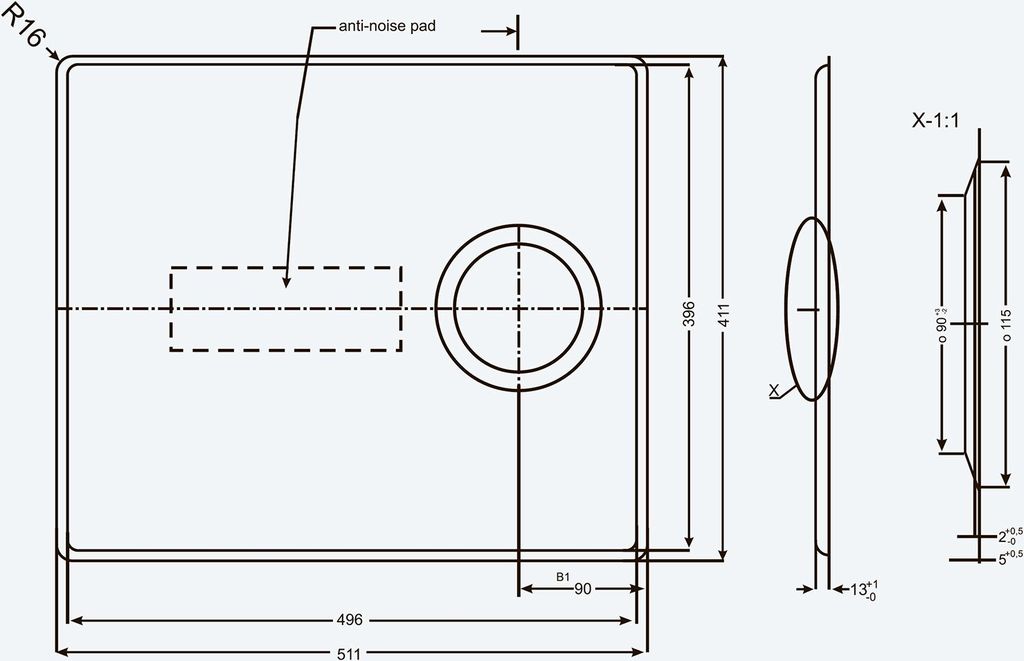 Дно для мойки из акрилового камня Alveus 1124730  - Вид №2
