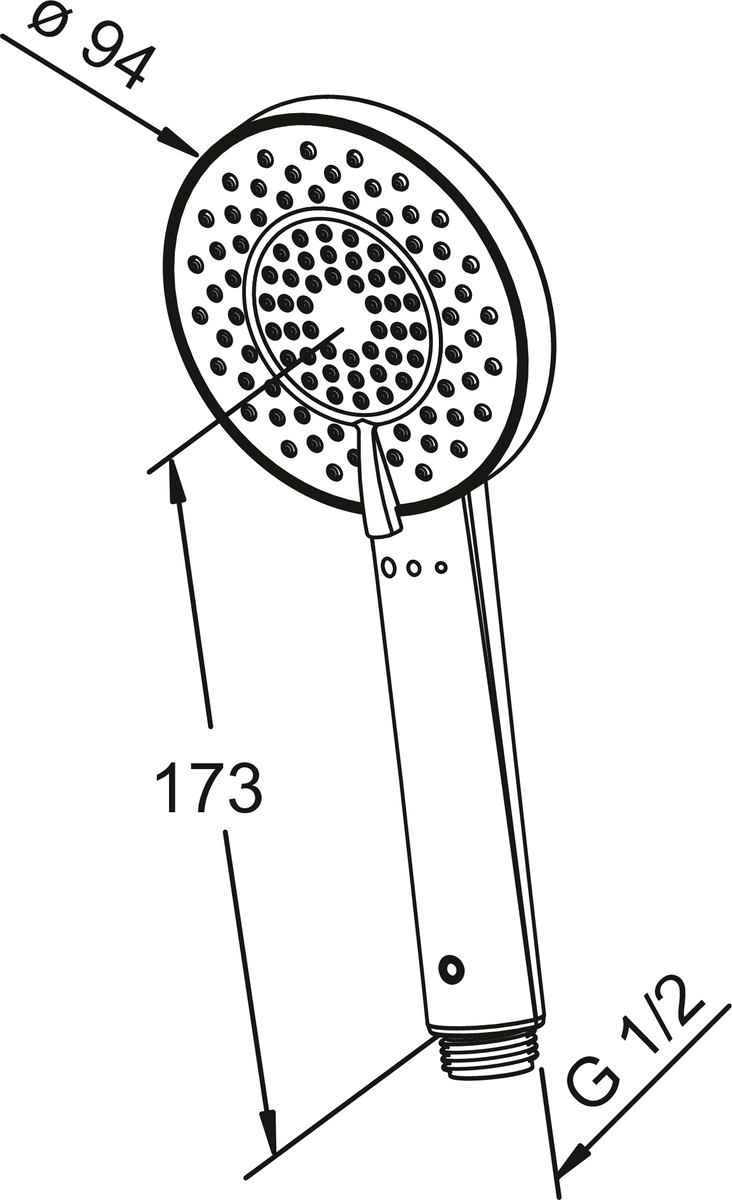 Oras 272020 Ручной душ 272020 Optima Хром  - Вид №3