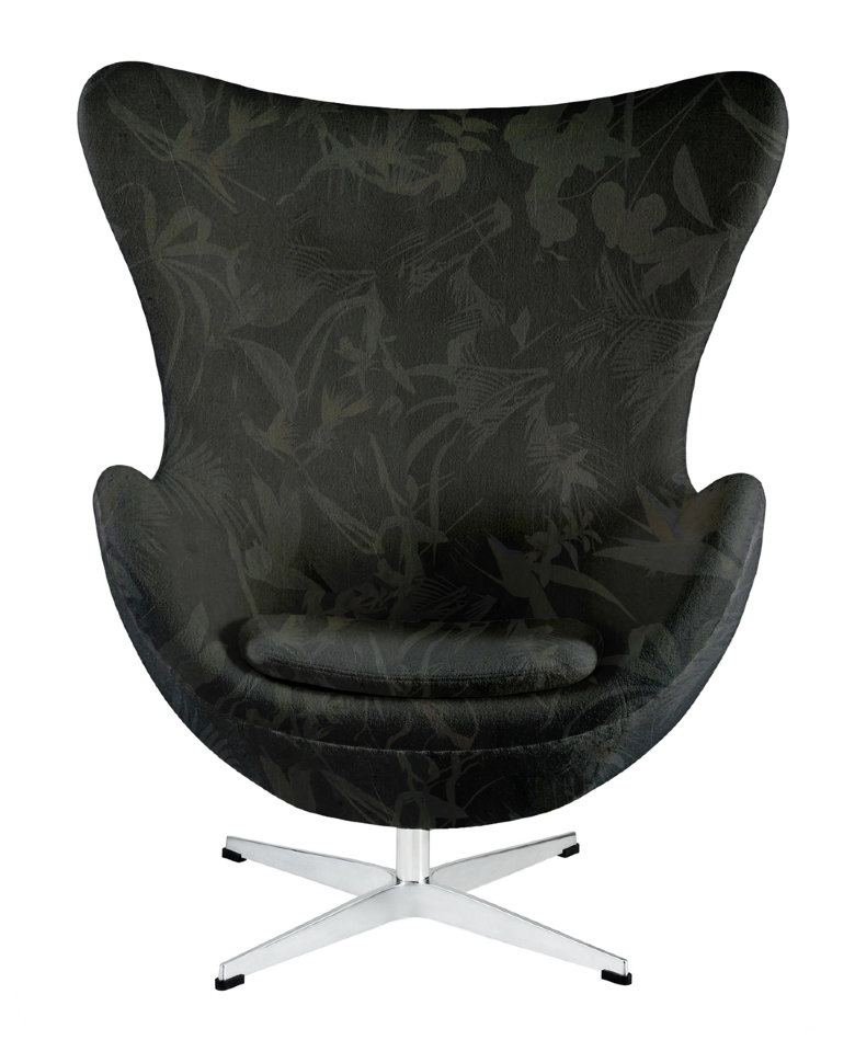 Кресло Arne Kaiser черное ICON DESIGNE ДИЗАЙНЕРСКИЕ, EGG 096808 Черный  - Вид №1