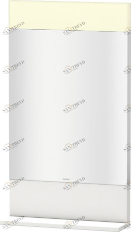 VE751002222 Vero Зеркало с полочкой внизу Белый глянцевый декор Duravit