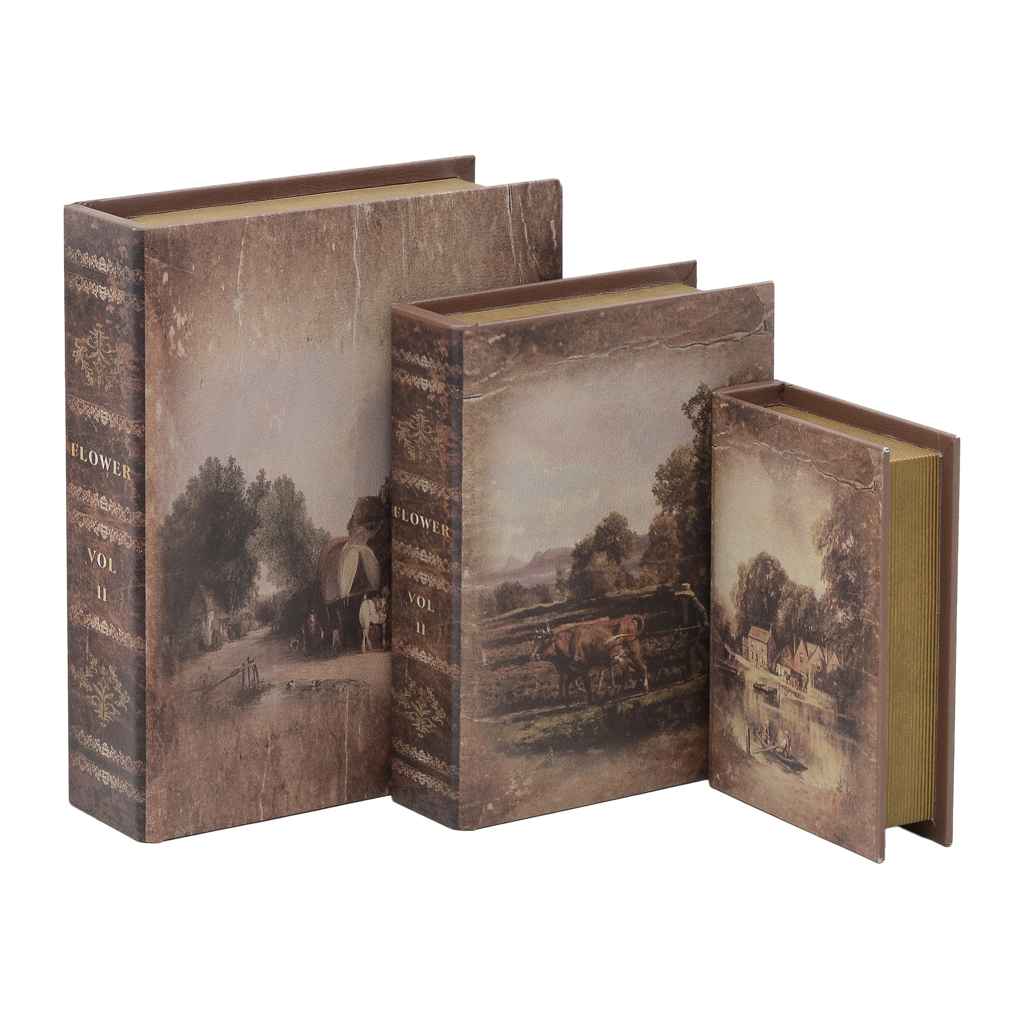 3870929.0019 шкатулка-книга, набор из 3шт TO4ROOMS  - Вид №1