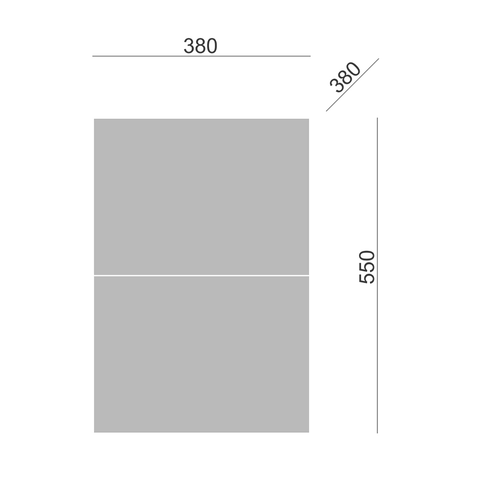 Тумба с ящиками светло-серый Cube BRAGIN DESIGN  00-3879370 Серый  - Вид №2