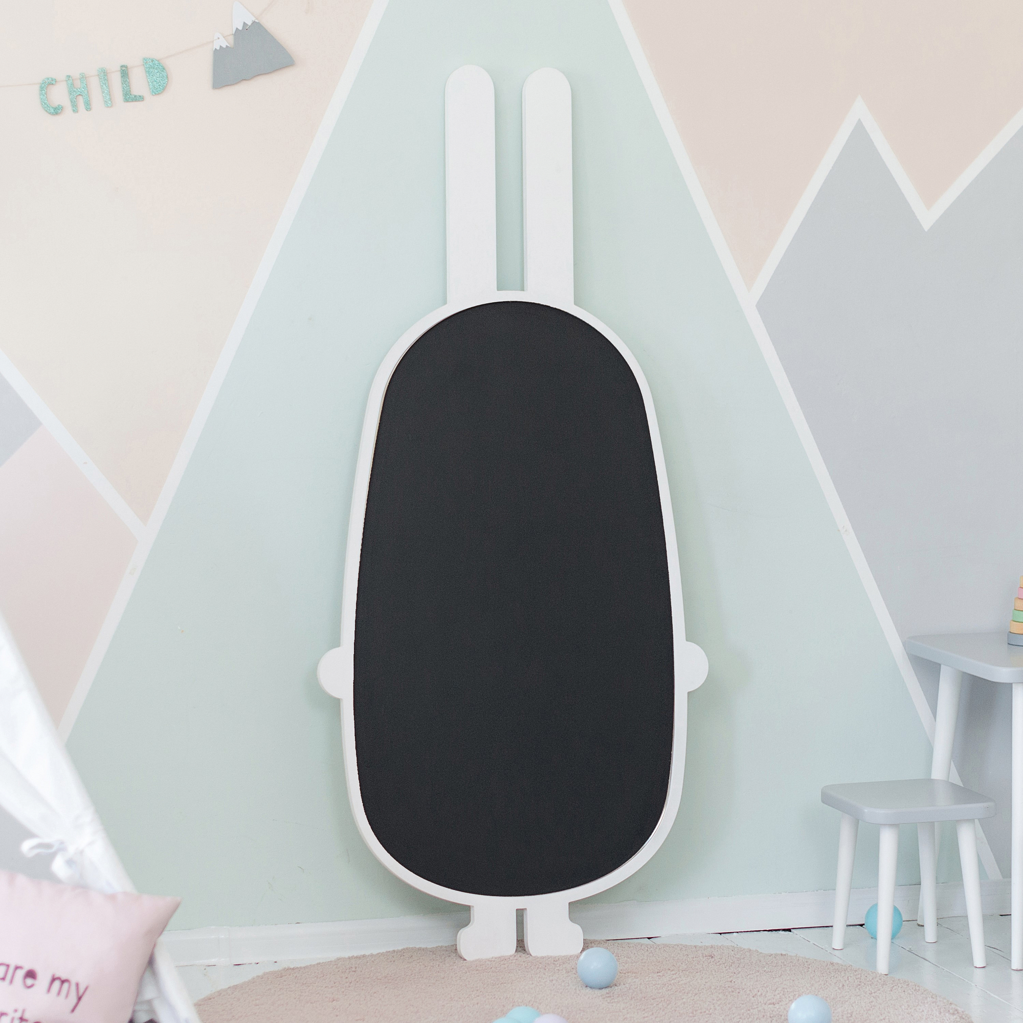 Магнитно-грифельная доска белая "Заяц" ЗАЯЦ  00-3859353 Белый Santreyd  - Вид №1