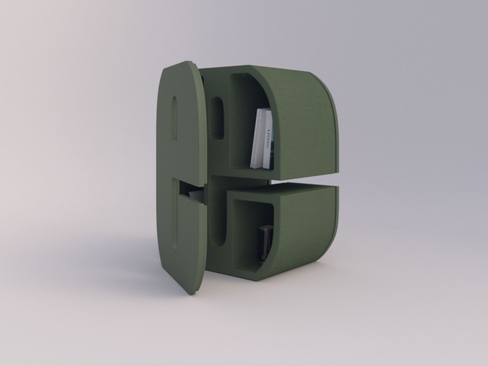 Мебель контейнеры в бетонной конструкции Voltan 555 ARCH-00021949 - Вид №72