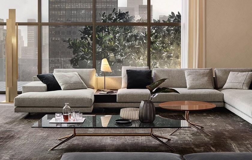 Poliform Низкий круглый мраморный журнальный столик Mondrian sun-id-1424798 - Вид №7