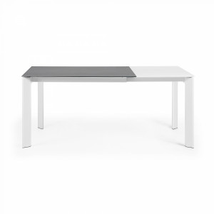 052171 ATTA Стол 120 (180) x80 белый, керамический La Forma Axis