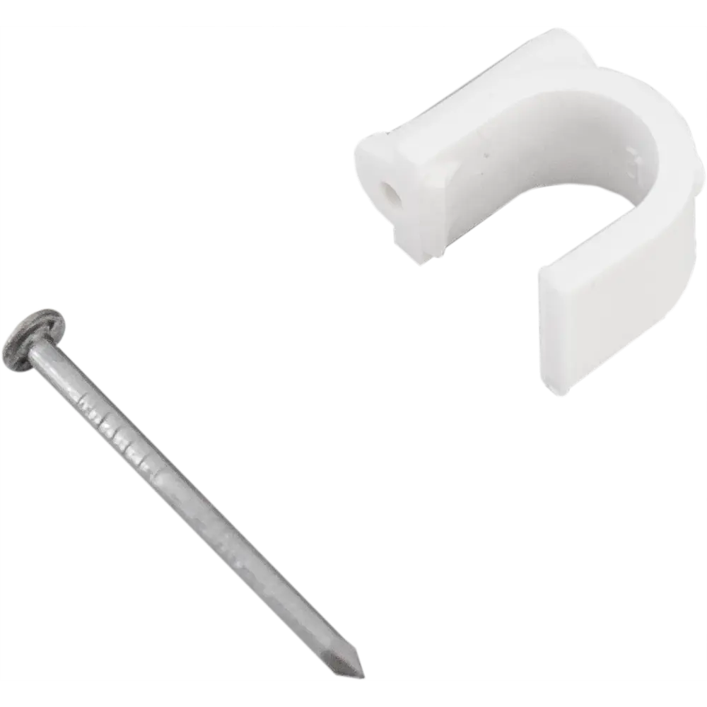 Скоба для электрокабеля круглая 10х15 мм, 50 шт НЕВСКИЙ КРЕПЕЖ STLM-2097470 - Вид №1