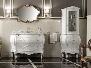 Напольный умывальник с ящиками