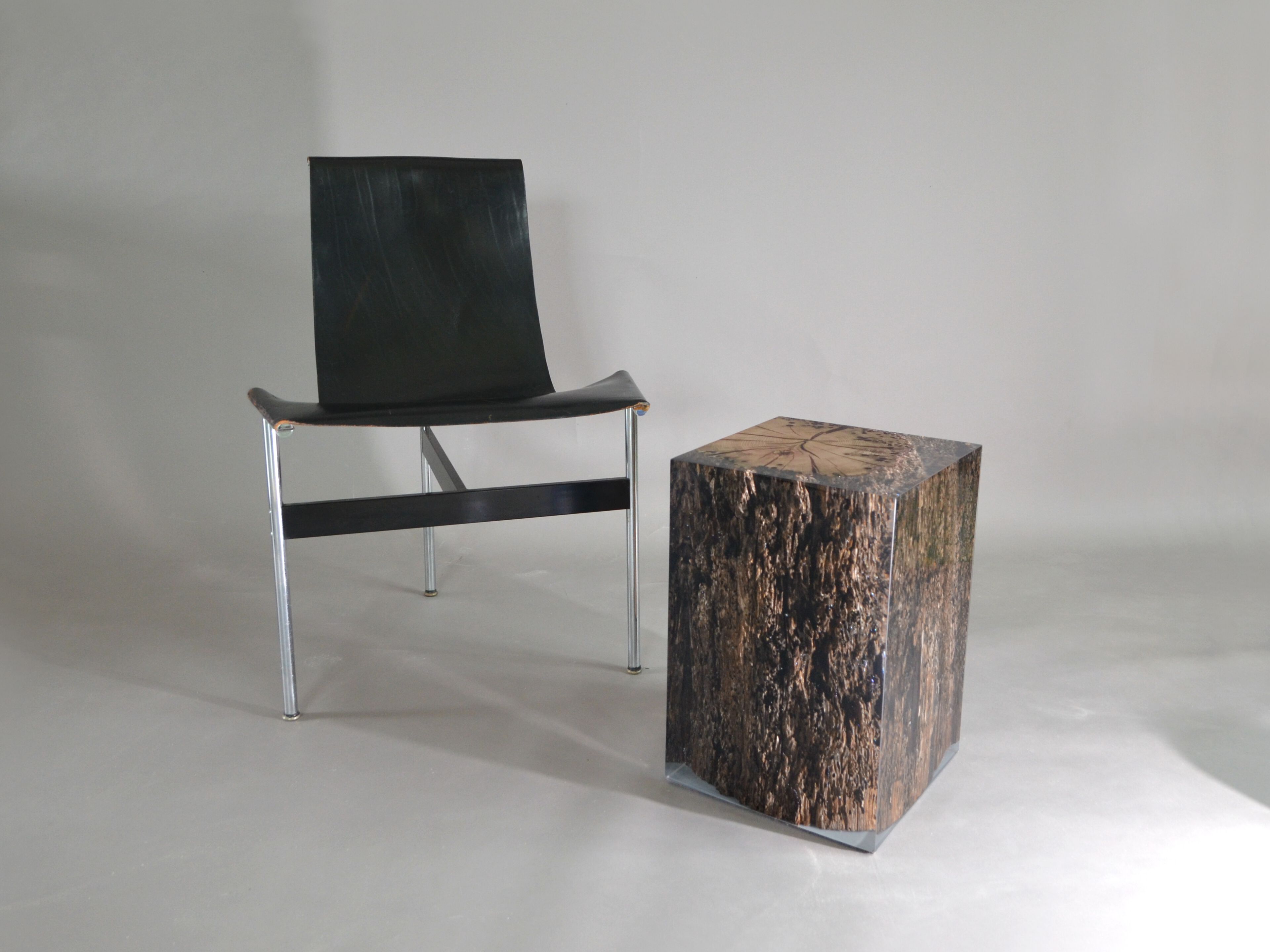 Табурет / журнальный столик из дуба и смолы alcarol Bricola ARCH-00047970 - Вид №21