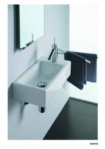 A010 Накладная раковина на столешницу  прямоугольная Neroceramica BASINS