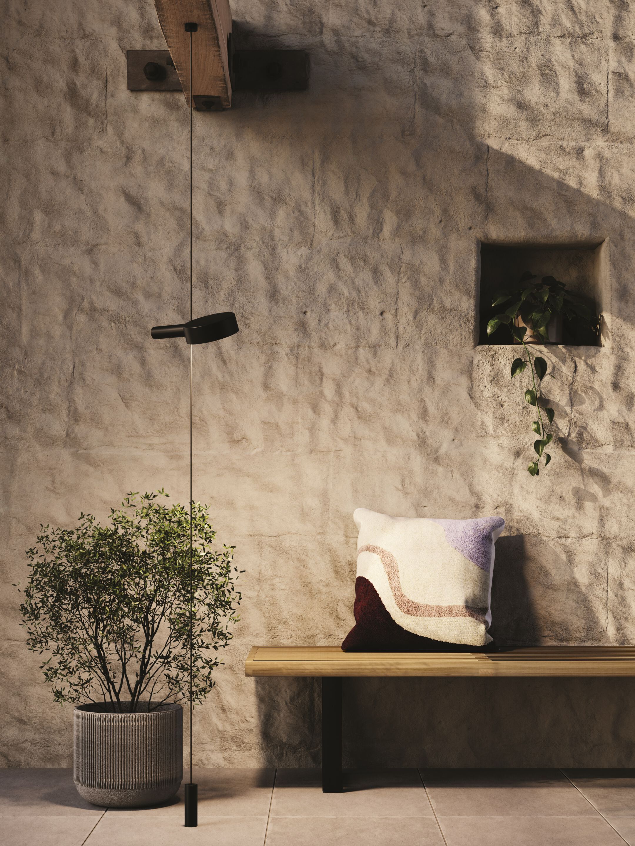 Напольная лампа / алюминиевая подвесная лампа Zafferano Super O ARCH-00041430 - Вид №2