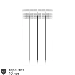 Радиатор секционный Rifar Base 500/100 биметалл 4 секции нижнее правое подключение цвет белый