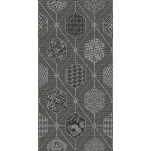Декор настенный Azori Devore Geometria 31.5x63 см матовый цвет серый геометрия