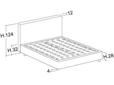 Двуспальная кровать для хранения ткани Bolzan NOAH ARCH-00056256 - Вид №9