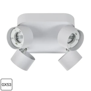 Спот поворотный IEK 4044 4 лампы GX53 6 м² цвет белый