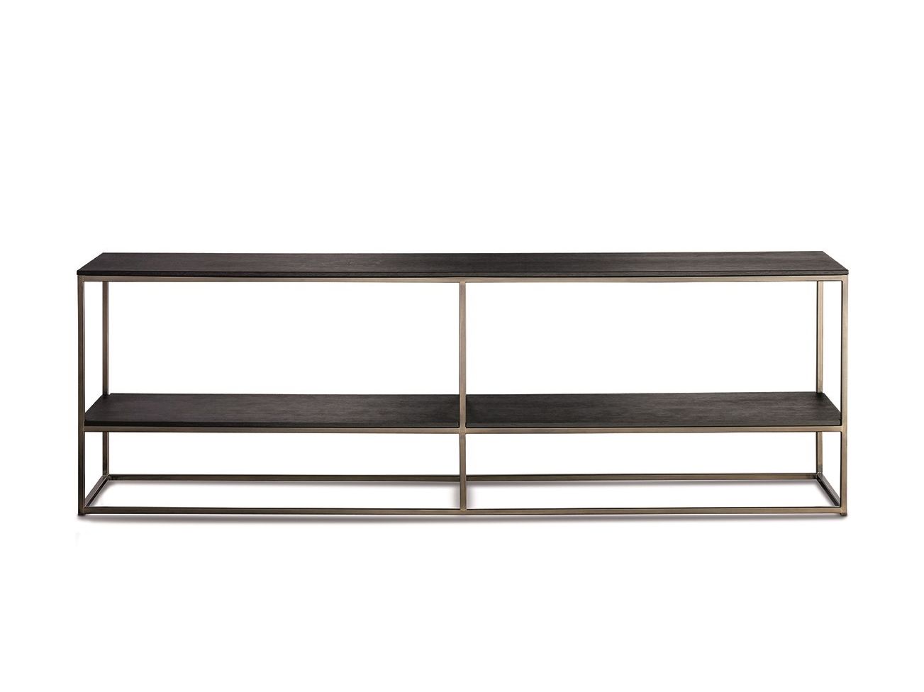 Деревянная прямоугольная консоль с полками Meridiani Hardy ARCH-00036142