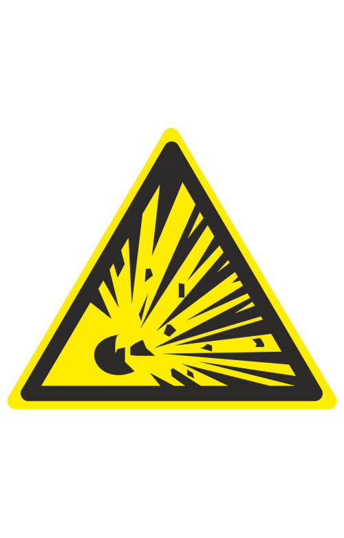 68374 Знак "Взрывоопасно"  Предупреждающие знаки размер 100 х 100 мм Спецодежда 