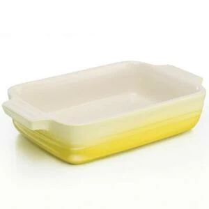 Блюдо прямоугольное Le Creuset, каменная керамика, 32х24 см, желтое