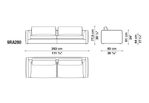 Угловой диван из ткани B&B Italia Ричард ARCH-00040927 - Вид №42