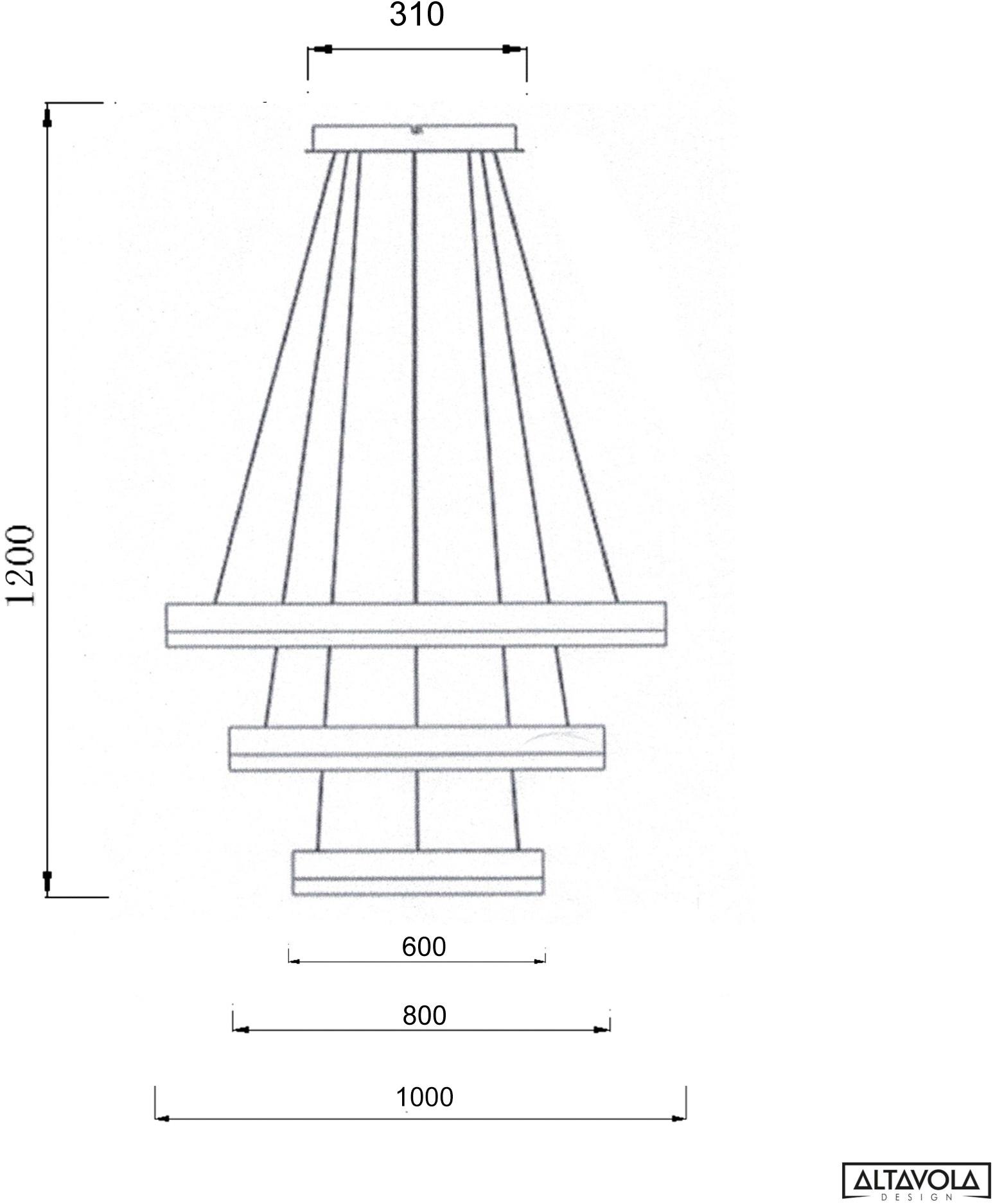 Altavola Design Светодиодный подвесной светильник из алюминия Billions La093/p  - Вид №6