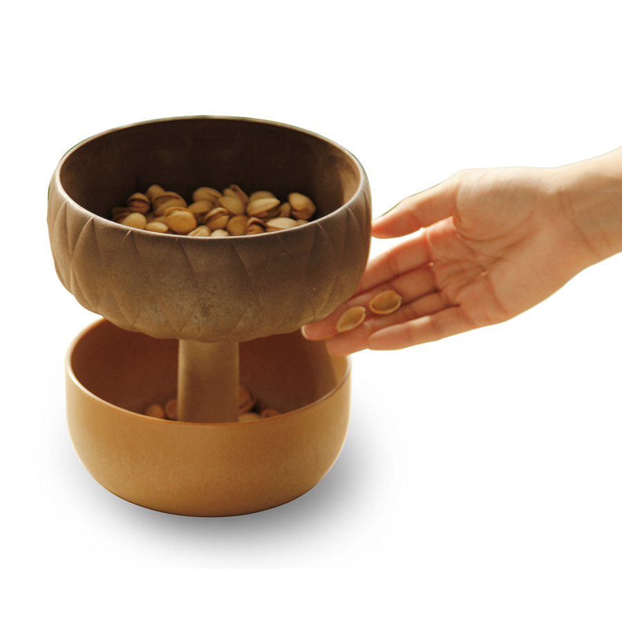 QL10274-BN Миска для снеков acorn Qualy 