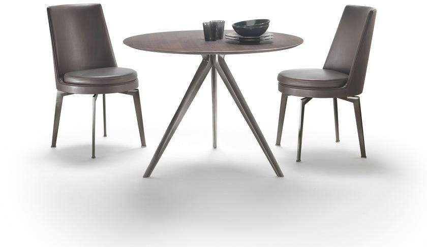 Flexform Круглый деревянный стол с основанием 3 звезды Zefiro sun-id-1351937 - Вид №1