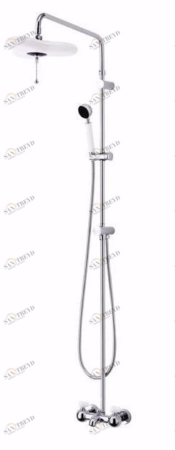JUSTIME Настенная душевая стойка из хромированной латуни с ручным душем с лейкой Story sun-id-1404586