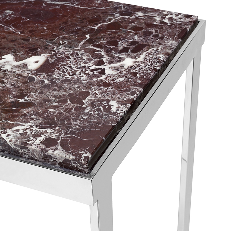 450184-90 ABHIKA КОНСОЛЬ ХРОМО МРАМОР H96,5 152,5X52 BLACK  - Вид №5