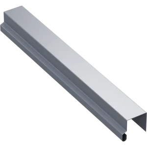 П-планка для профнастила 2 м 0.4 мм RAL 7024 темно-серый