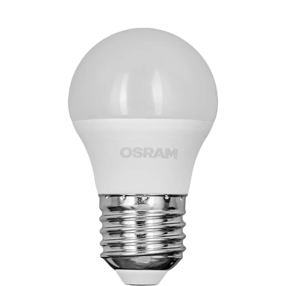 Лампа светодиодная Osram шар 5Вт 470Лм E27 нейтральный белый свет 85099679 STLM-2193008  - Вид №1